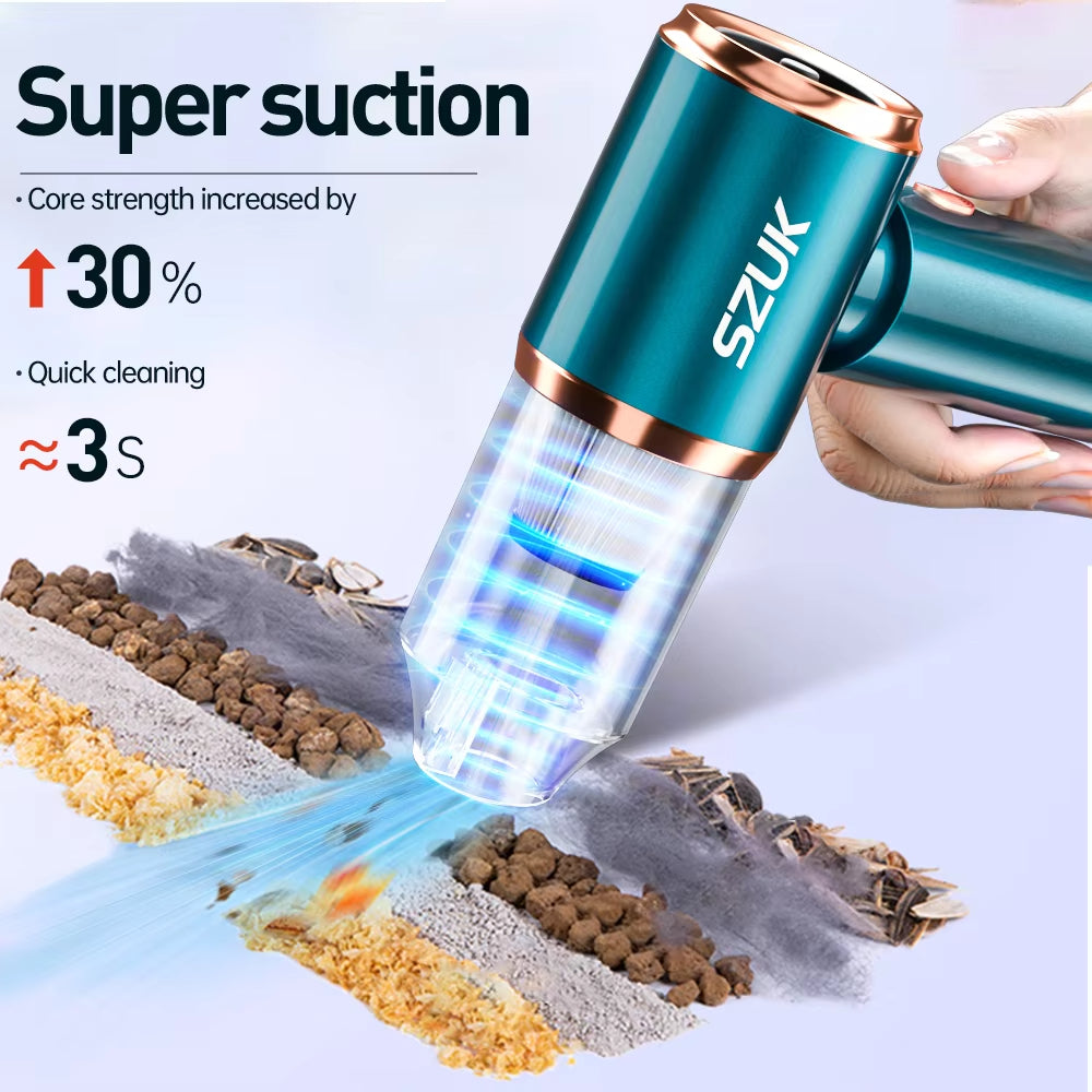 Car Vacuum Cleaner Strong Suction Wireless Portable Cleaning Machine