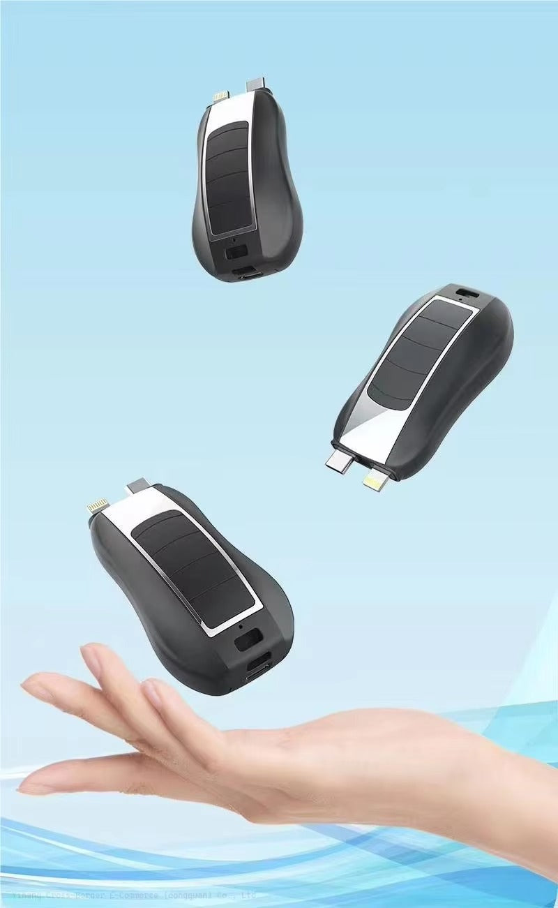 New 2 in 1 Keychain Portable Key chain Power Bank Emergency Charging.