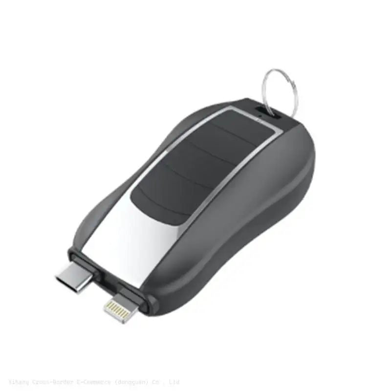 New 2 in 1 Keychain Portable Key chain Power Bank Emergency Charging.