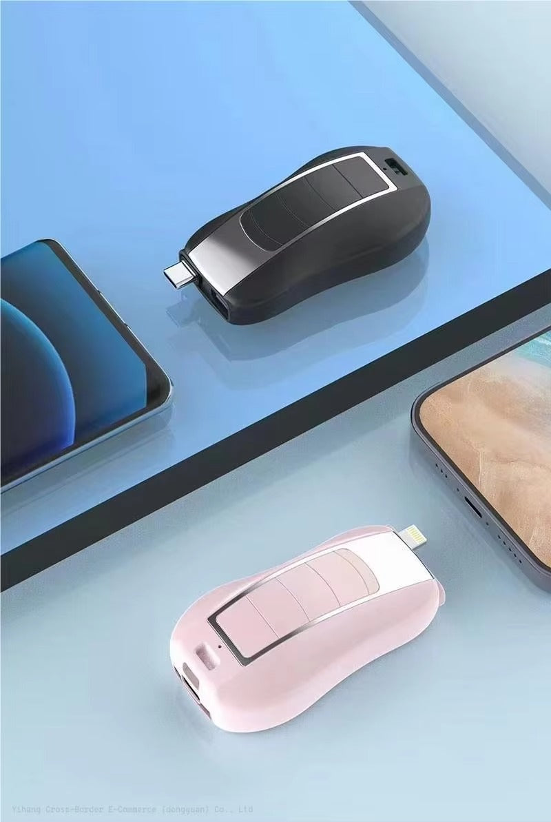 New 2 in 1 Keychain Portable Key chain Power Bank Emergency Charging.
